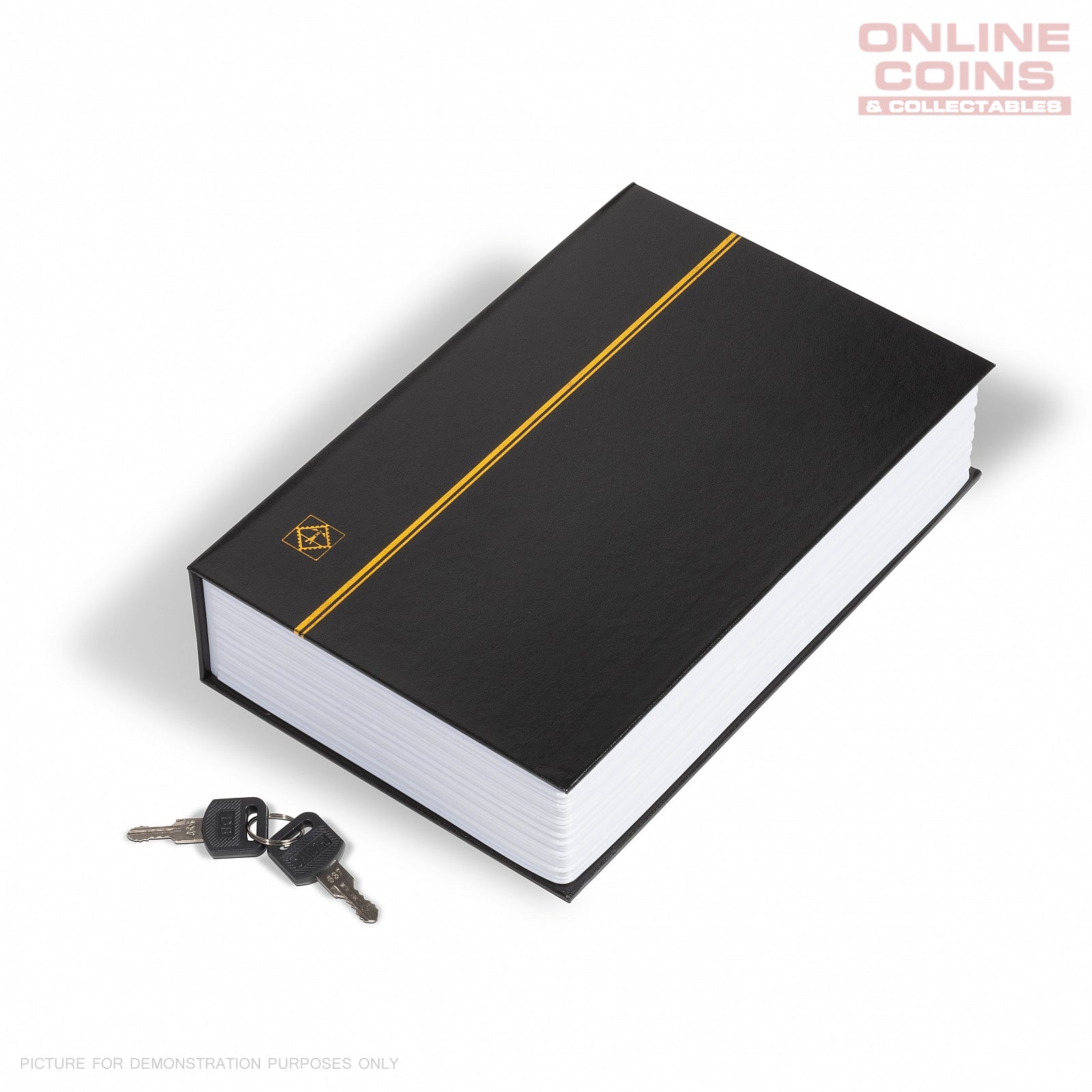 Lighthouse BOOK SAFE - Black with Gold Coloured Embossing